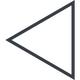 Outlined Triangular Left Arrow Icon